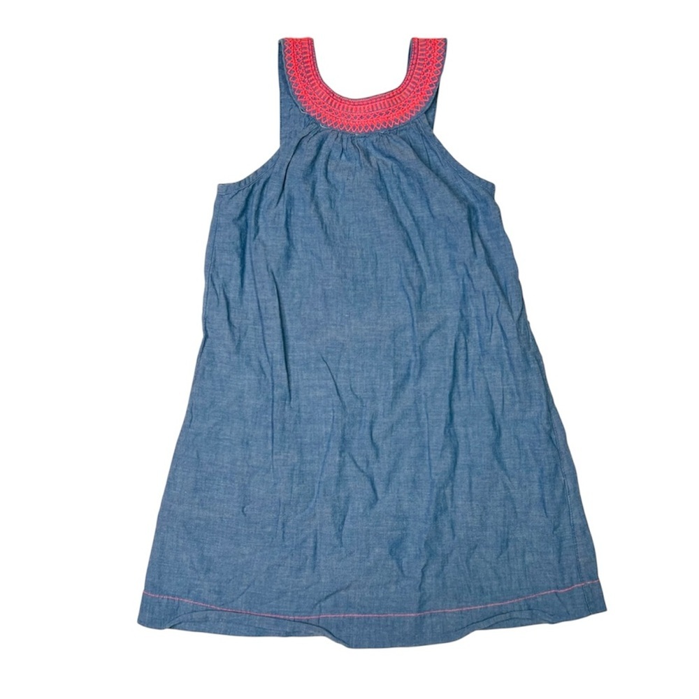 H&M Blue Dress Chambray with Pink Accents